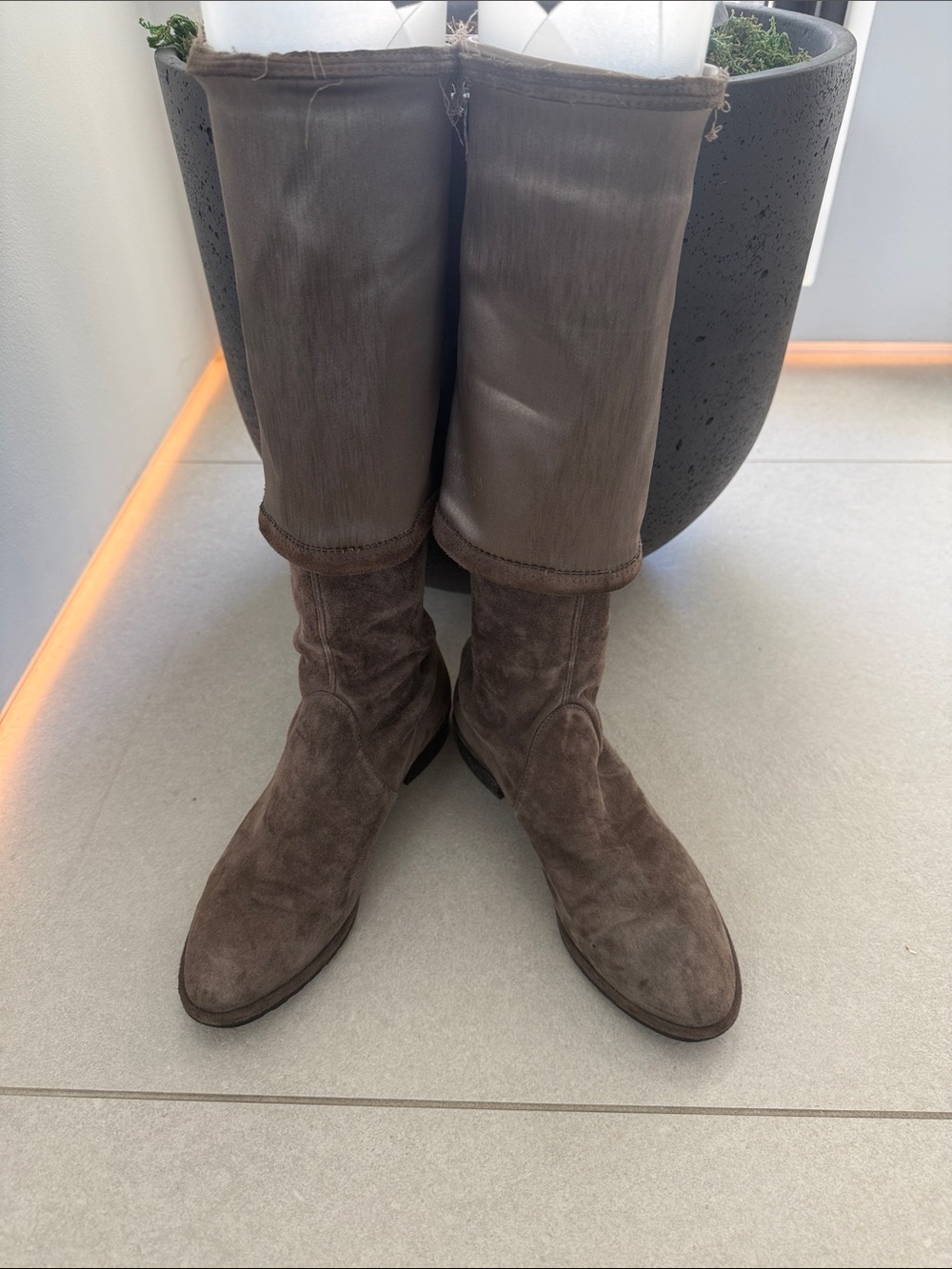 Stuart Weitzman Brown Suede Knee Boots